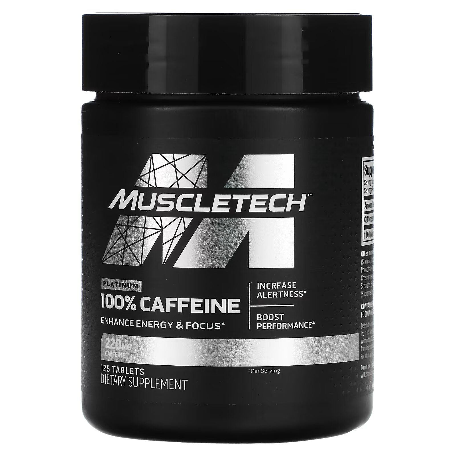 Muscletech: Caffeine 220 мг 125 табл.