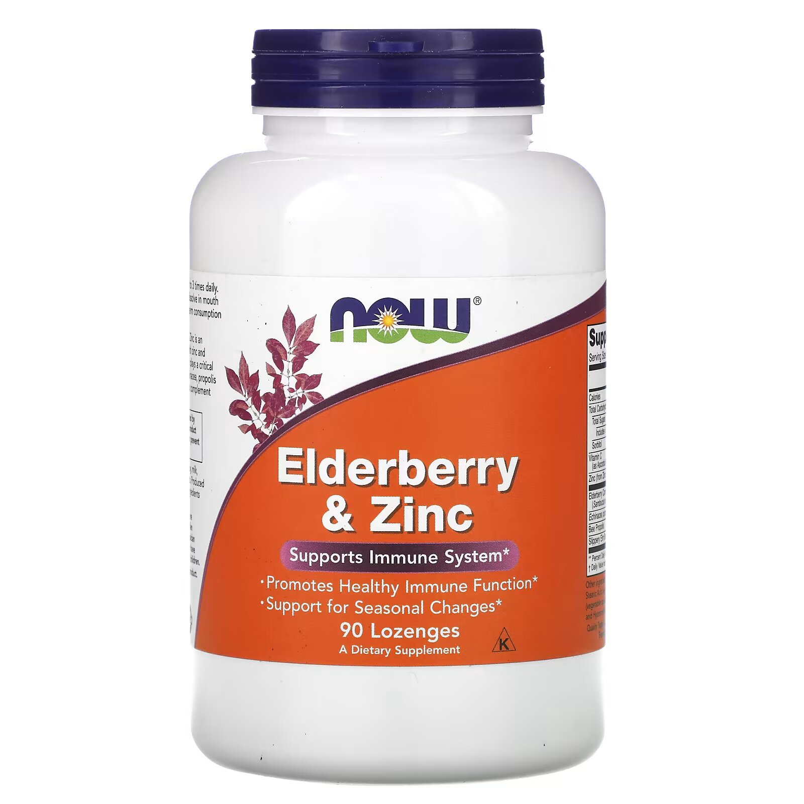 Now: Elderberry + Zinc 90 паст.