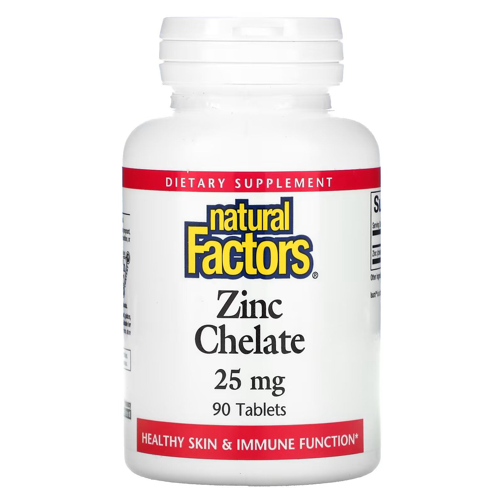 Natural Factors: Zinc Chelate 25 mg 90 табл.