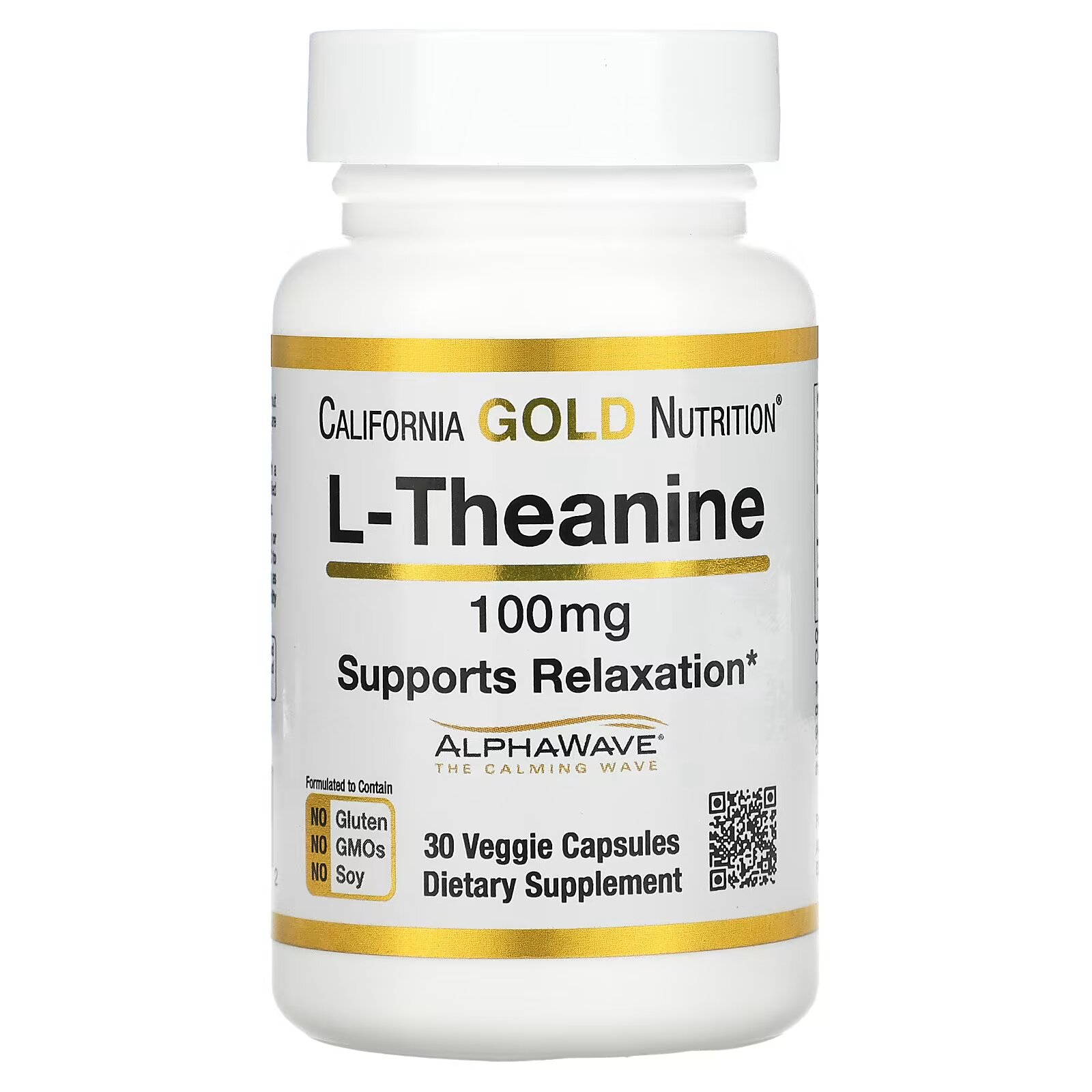 California Gold Nutrition: L-Theanine 100 мг 30 капс.