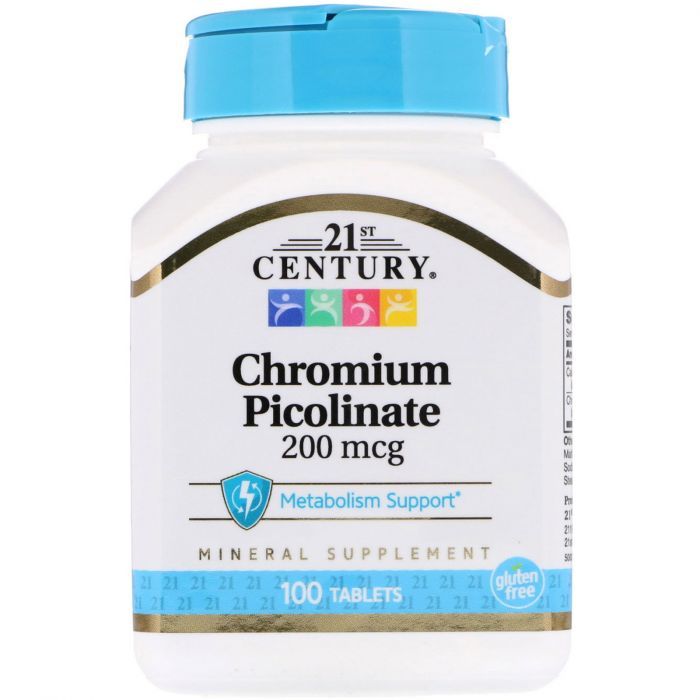 21st Century: Chrom Picolinate 200 mcg 100 табл.