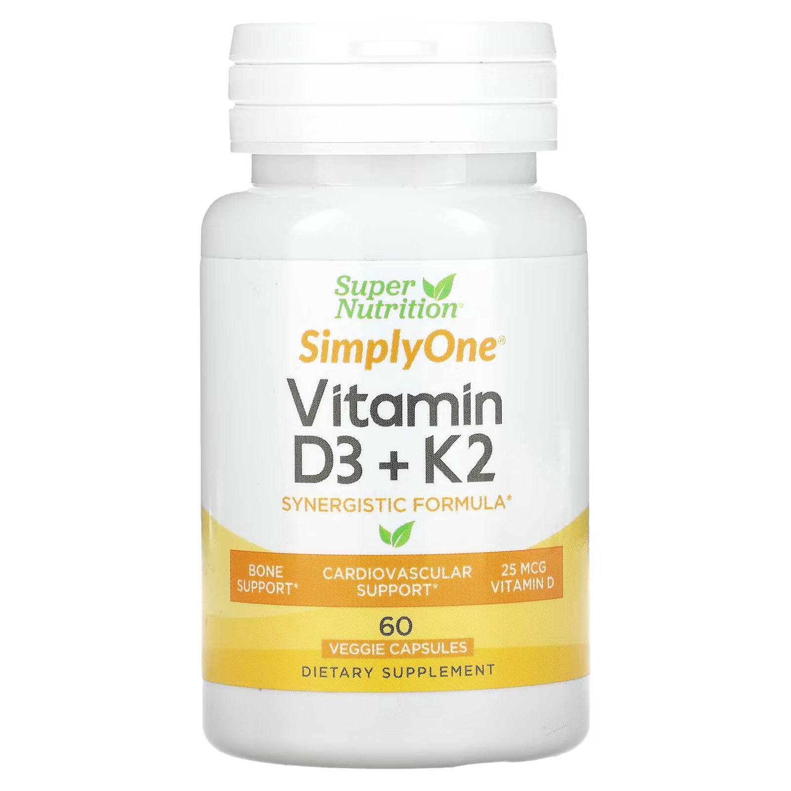 Super Nutrition: Vitamin D3+K2 60 капс.