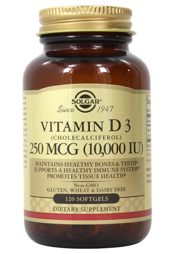 Solgar: Vitamin D3 10000 IU 120 капс.