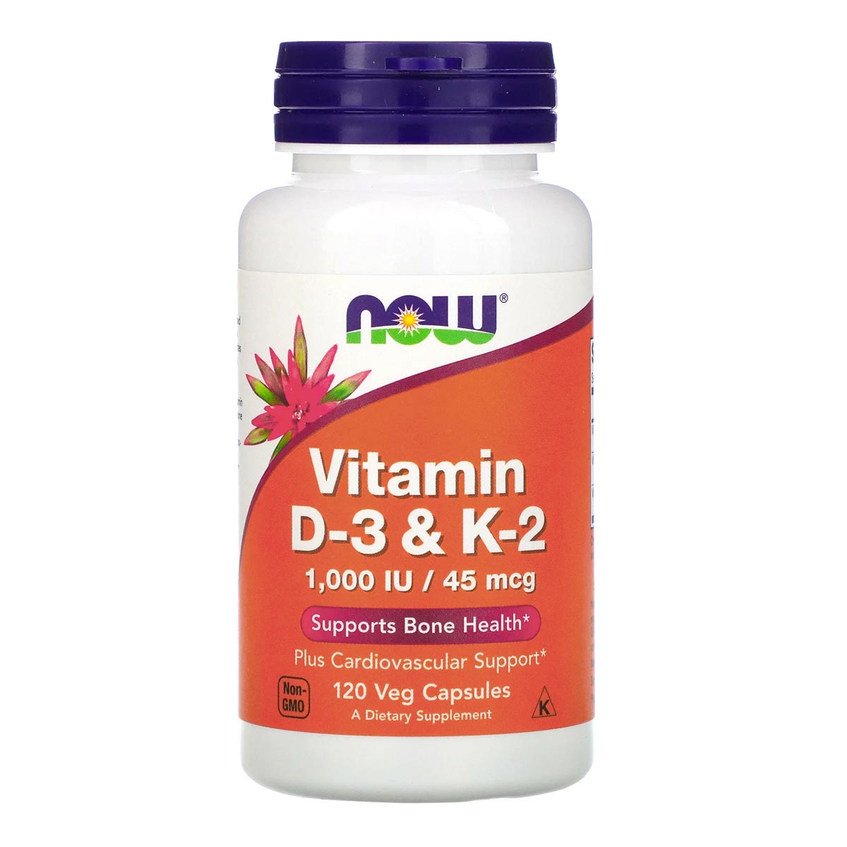 Now: Vitamin D3 + K2 120 капс.