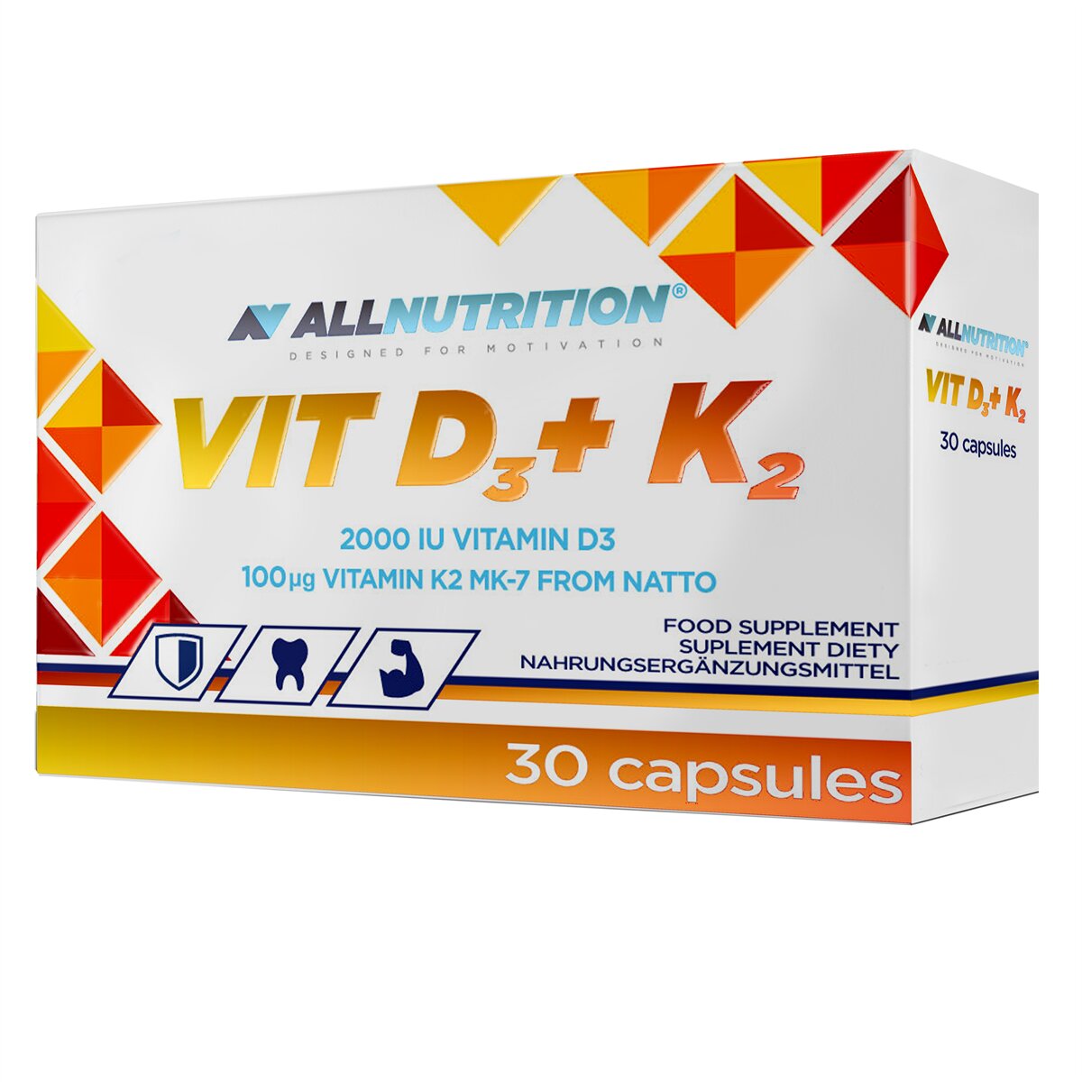 AllNutrition: Vitamin D3+K2 30 капс.