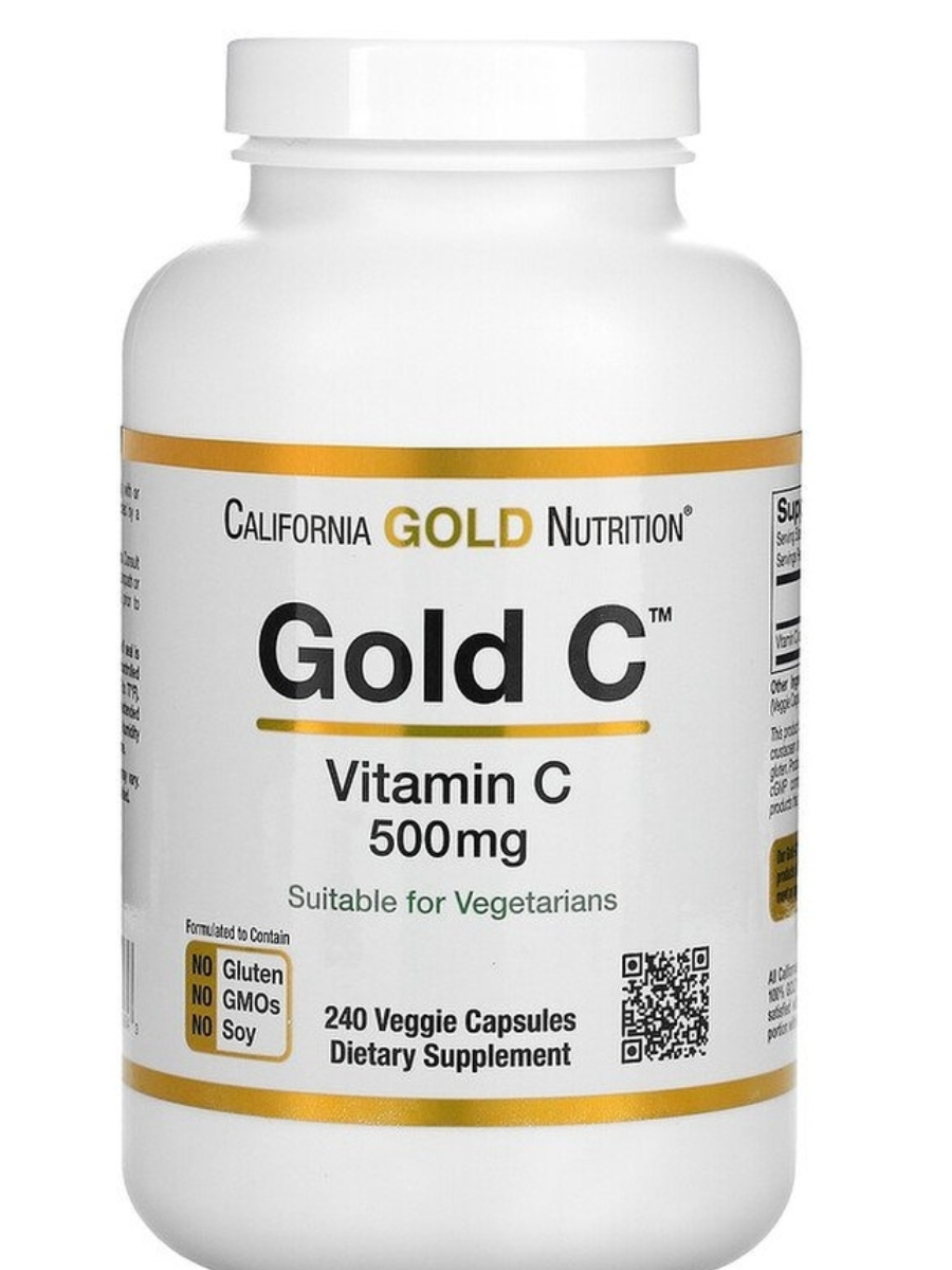 California Gold Nutrition: Gold C 500 mg 240 капс.