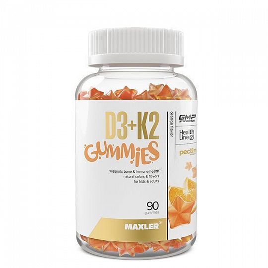 Maxler: Vitamin D3+K2 Gummies 90 марм. (Детские)