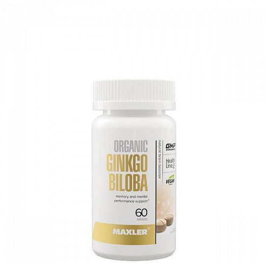 Maxler: Ginkgo Biloba Organic 60 табл.