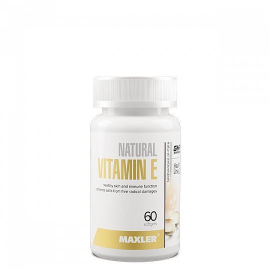 Maxler: Vitamin E Natural Form 150 mg 60 капс.