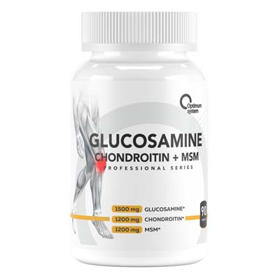 Optimum System: Glucosamine-Chondroitin -MSM 90 табл.