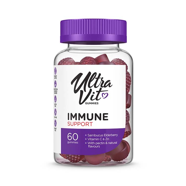 Ultravit: Gummies Immune Support 60 марм. (Детские,Взрослые)