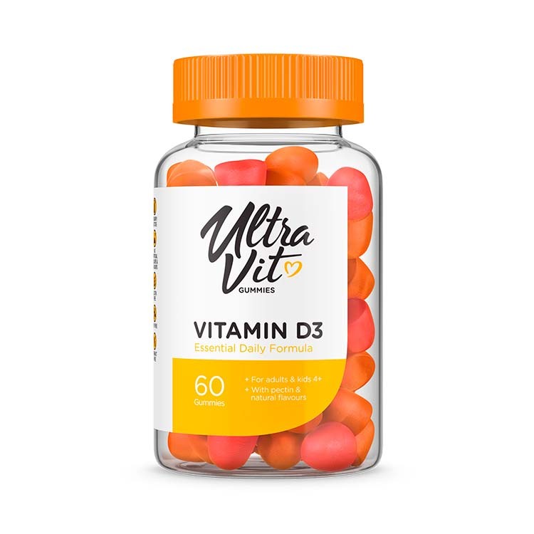 Ultravit: Gummies Vitamin D3 60 марм. (Детские, Взрослые)