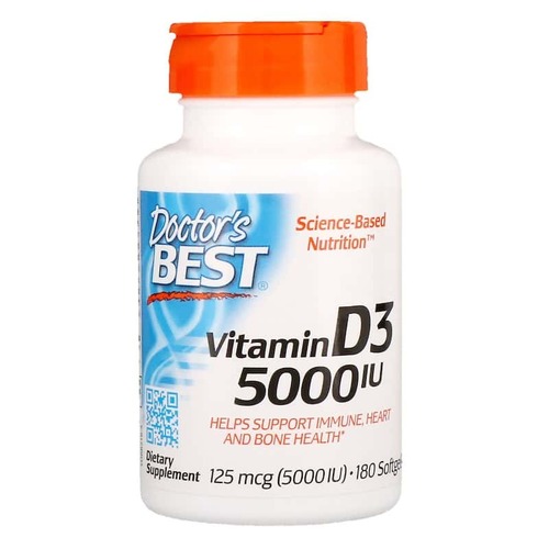 Doctors Best: Vitamin-D3 5000 IU 180 капс.