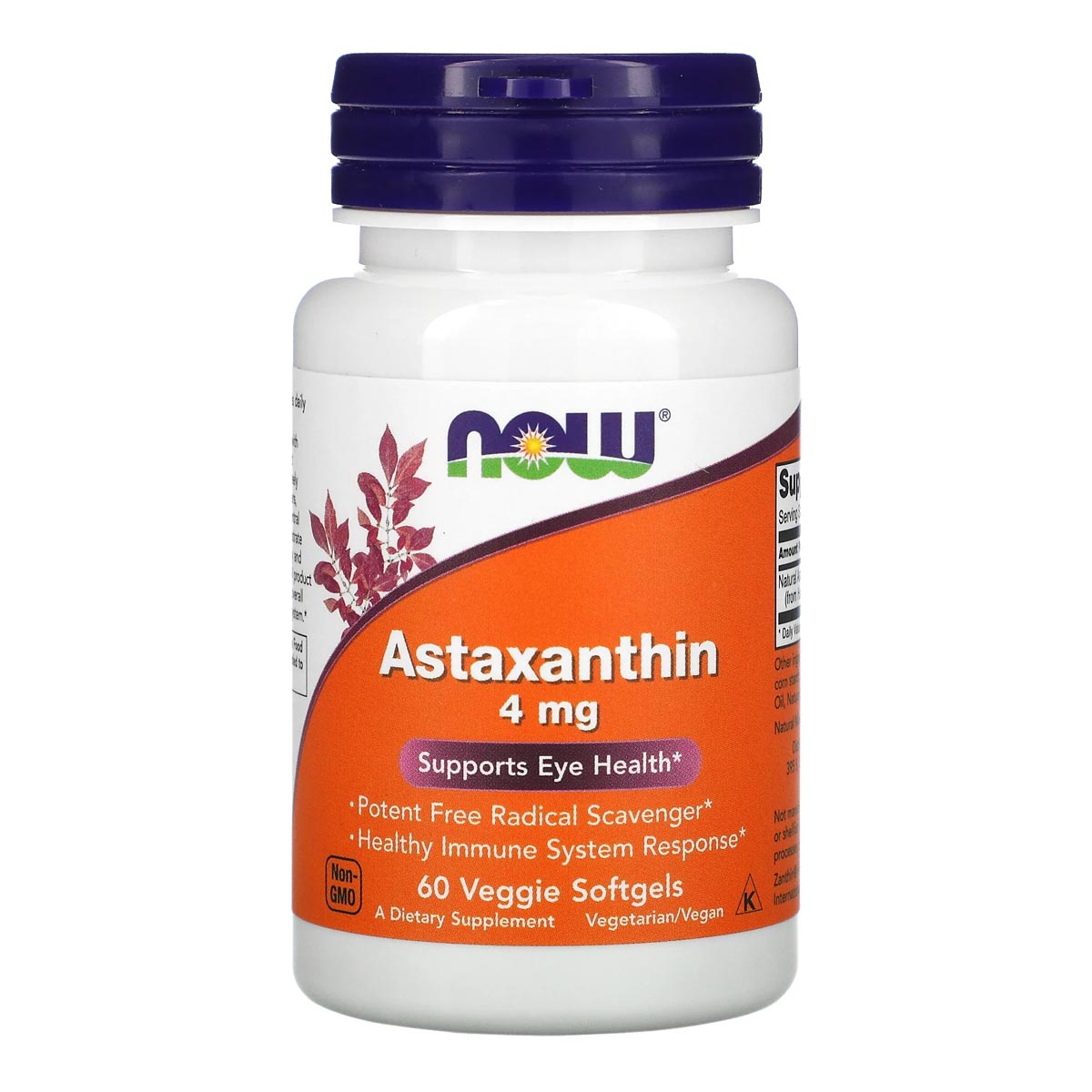 Now: Astaxanthin 4 mg. 60 капс.