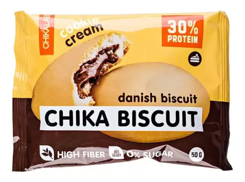 Chikalab: Chika Biscuit. Печенье неглазированное с начинкой 50 гр. Датский бисквит