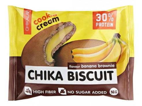 Chikalab: Chika Biscuit. Печенье неглазированное с начинкой 50 гр. Арахис