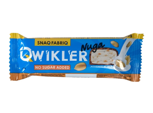 Snaq Fabriq: Qwikler. Глазированный батончик 40 гр. Нуга с арахисом