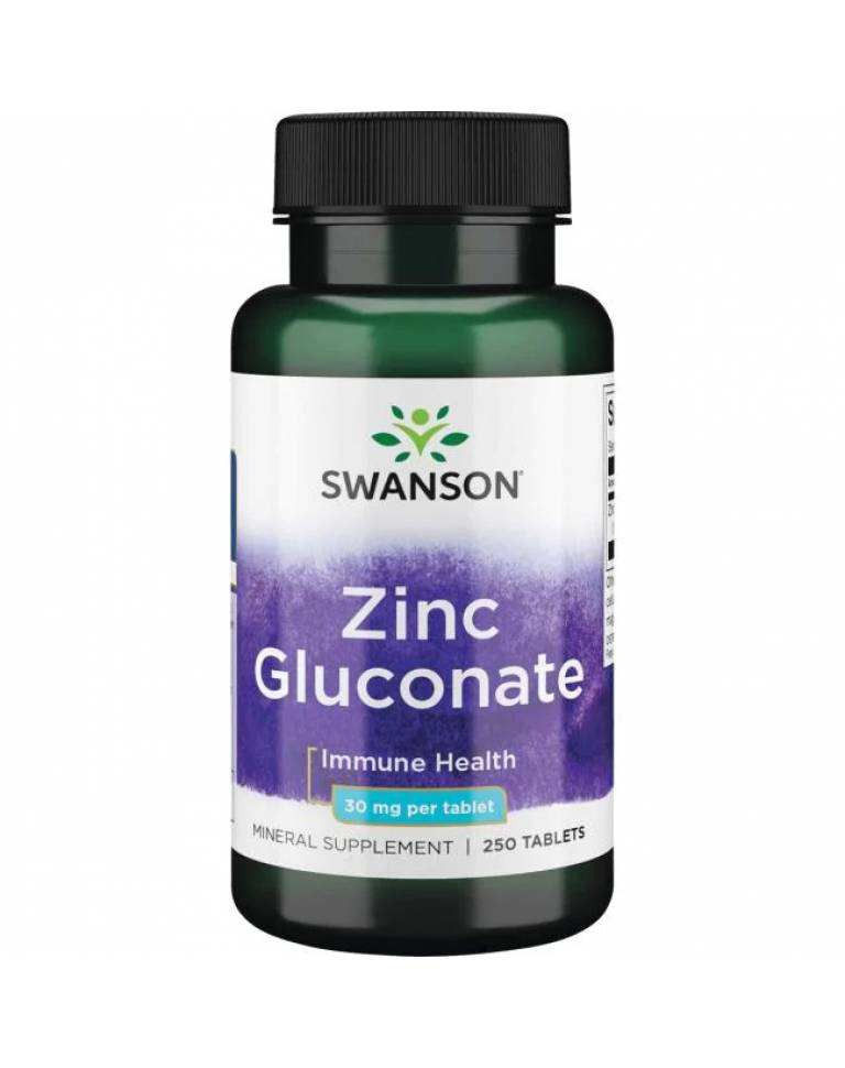 Swanson: Zinc Gluconate 30 mg 250 табл.