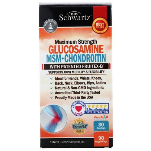 Bio Schwartz: Glucosamine-MSM-Chondroitin 90 капс.