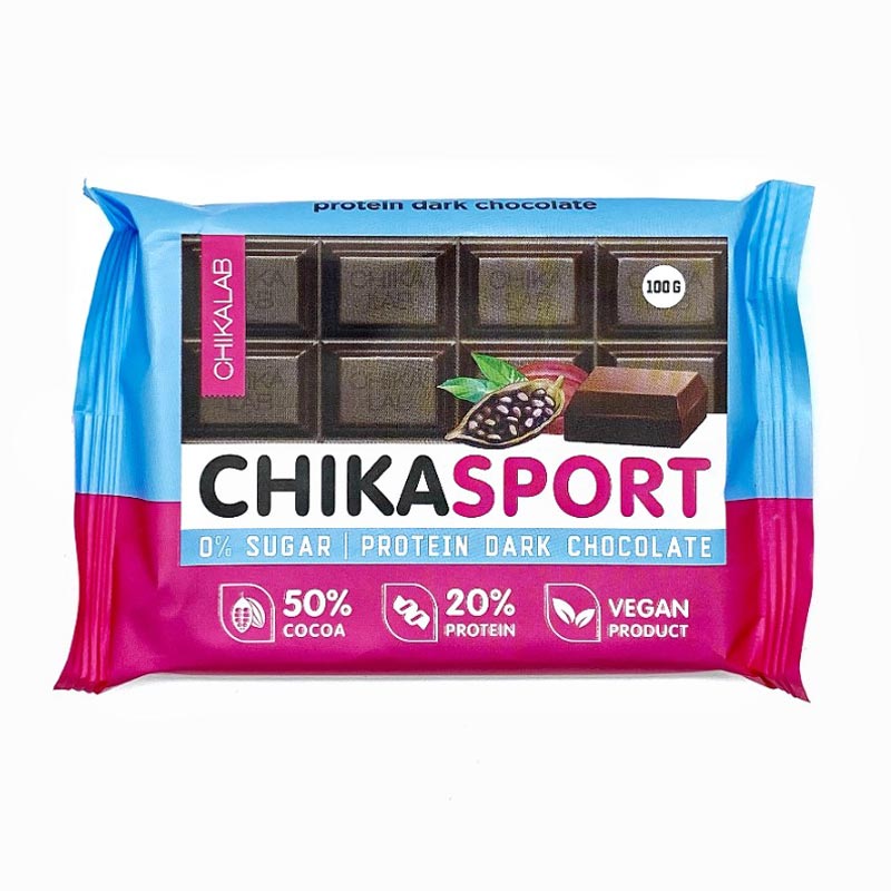 Chikalab: Chika Sport. Темный шоколад 100 гр.