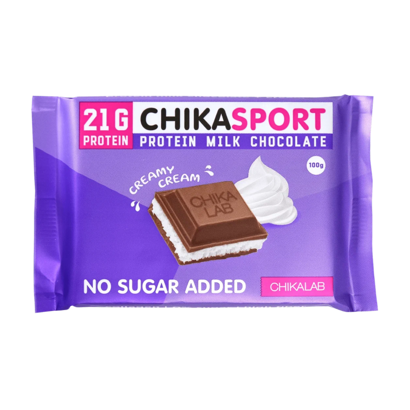 Chikalab: Chika Sport. Шоколад молочный со сливочной начинкой 100 гр.