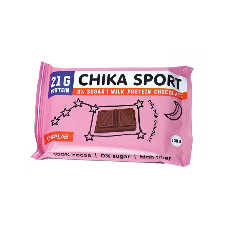 Chikalab: Chika Sport. Молочный шоколад 100 гр.