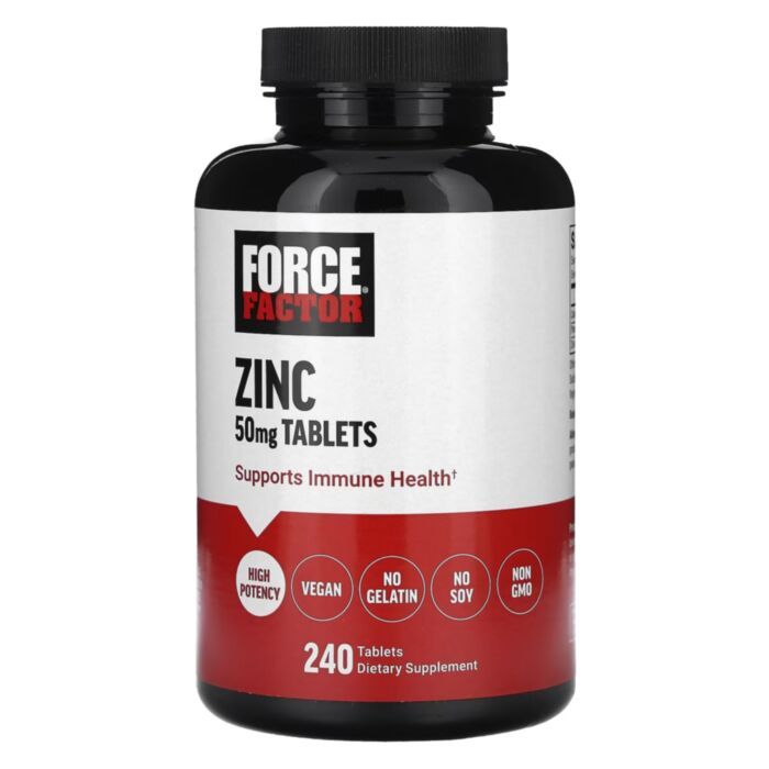 Force Factor: Zinc 50 mg. 240 табл.