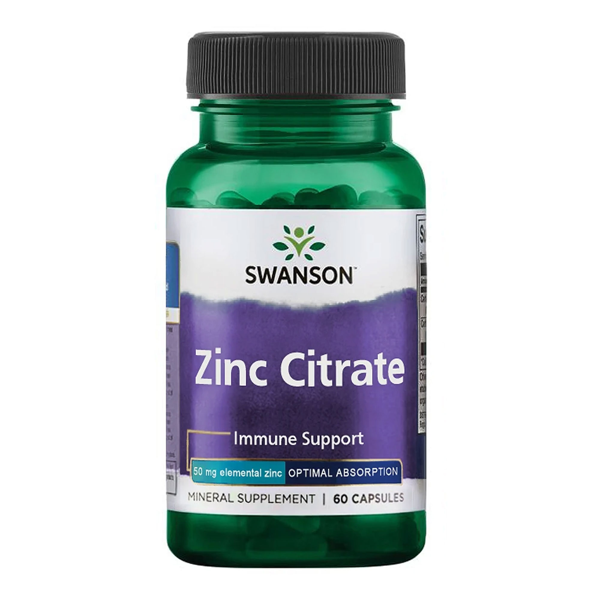 Swanson: Zinc Citrate 50 mg. 60 капс.